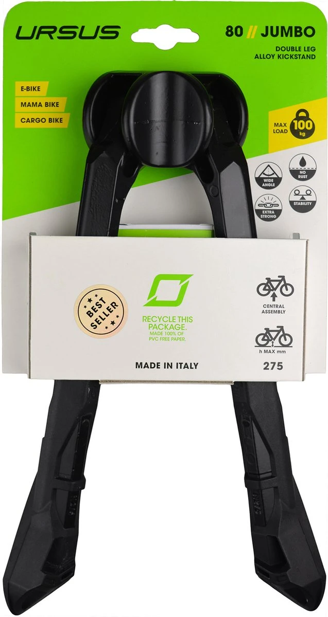 Standaard 2-Poot Ursus Jumbo Zwart 26" / 275mm - Afbeelding 4