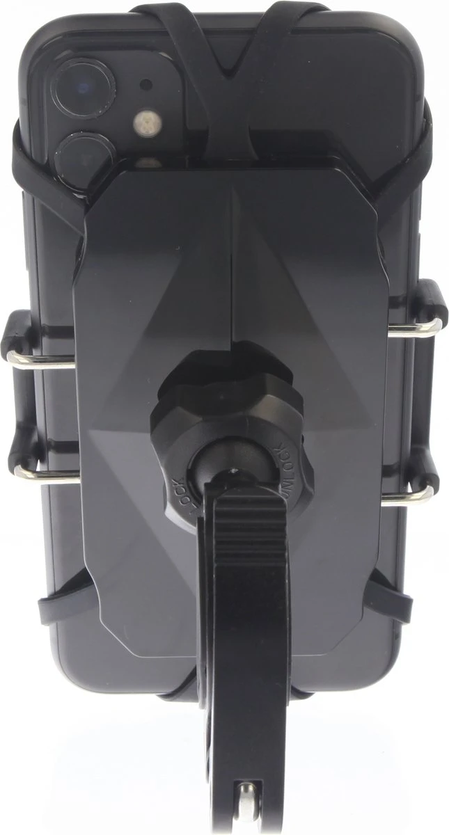 MANOS LIBRES - MODEL E PRO | TELEFOONHOUDER SCOOTER, MOTOR | SPIEGEL | UNIVERSEEL | ZWART | PIAGGIO | VESPA | ZIP - Afbeelding 5