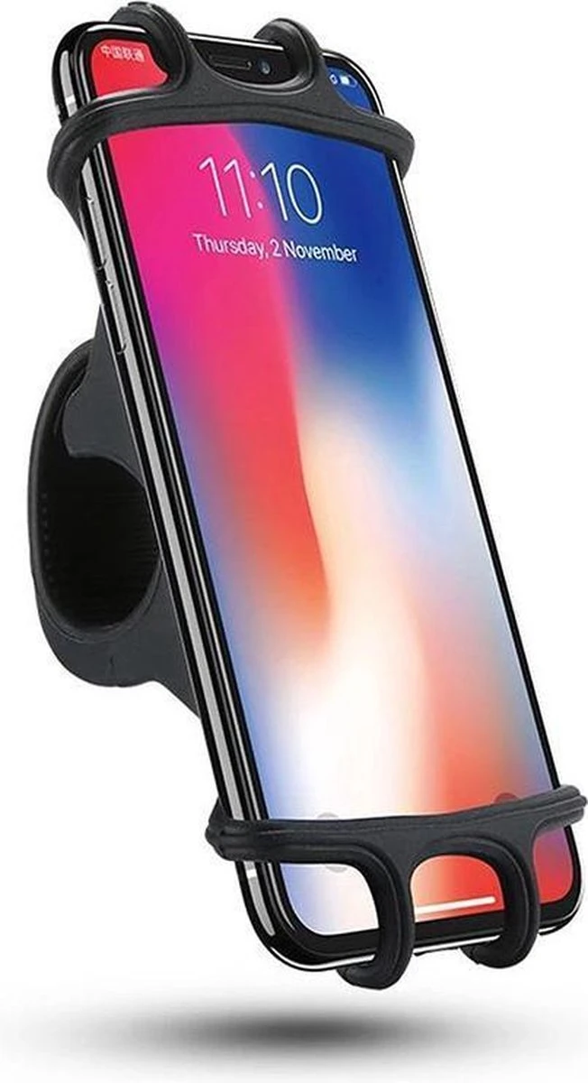 Eldur Universele Telefoonhouder Fiets - 4 Tot 6.5 Inch - Zwart - Afbeelding 2