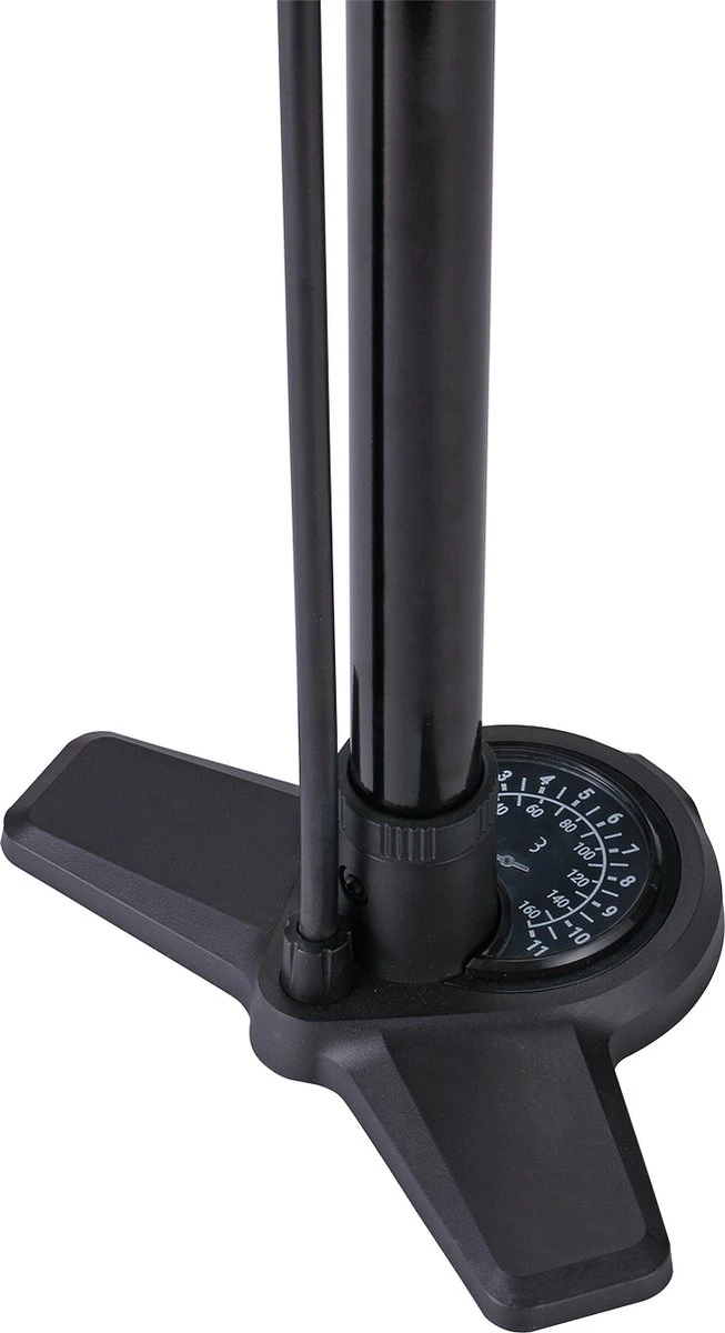 BBB Cycling AirBoost Fietspomp Met Drukmeter - Fiets Pomp Racefiets En Mountainbike - Voetpomp 11 Bar - Zwart - BFP-28 - Afbeelding 4