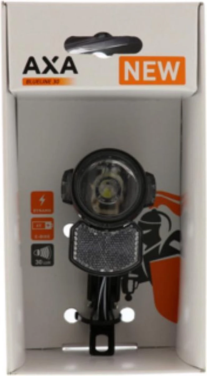 AXA Blueline 30 T - Fietslamp Voorlicht - LED Koplamp - Auto On Fietsverlichting – Steady - Dynamo - 30 Lux - Afbeelding 4