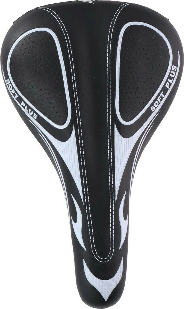 Merkloos Racefiets Zadel ATB/MTB - Fietszadel - Unisex Dames / Heren - Extra Comfortabel - Ventilered Met Stuituitsparing - Fiets Zadel - Fietszadel - Comfort Fietszadel - Met Gel Voor Extra Comfort -MTB Mountainbike Sport Gel Zadel - Sportfiets Fietszadel - Afbeelding 3