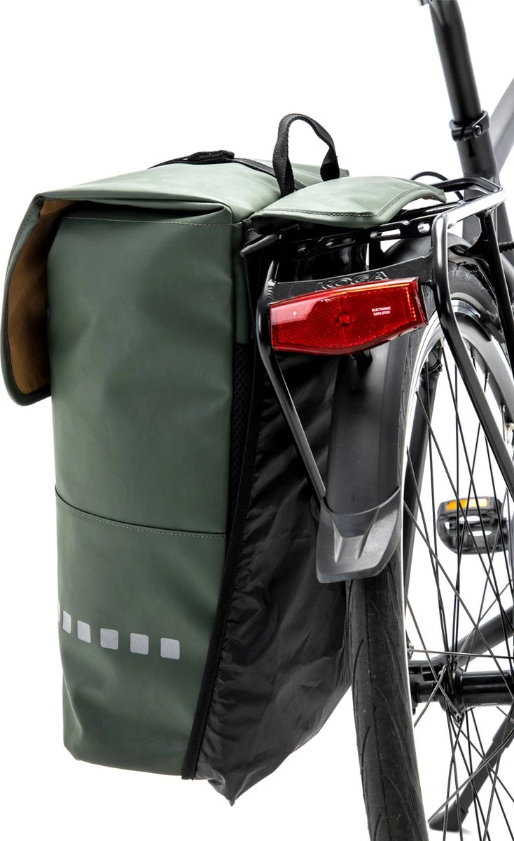 New Looxs Odense Backpack Fietsrugzak - 15 Inch Laptopvak - 18 Liter - Groen - Afbeelding 12