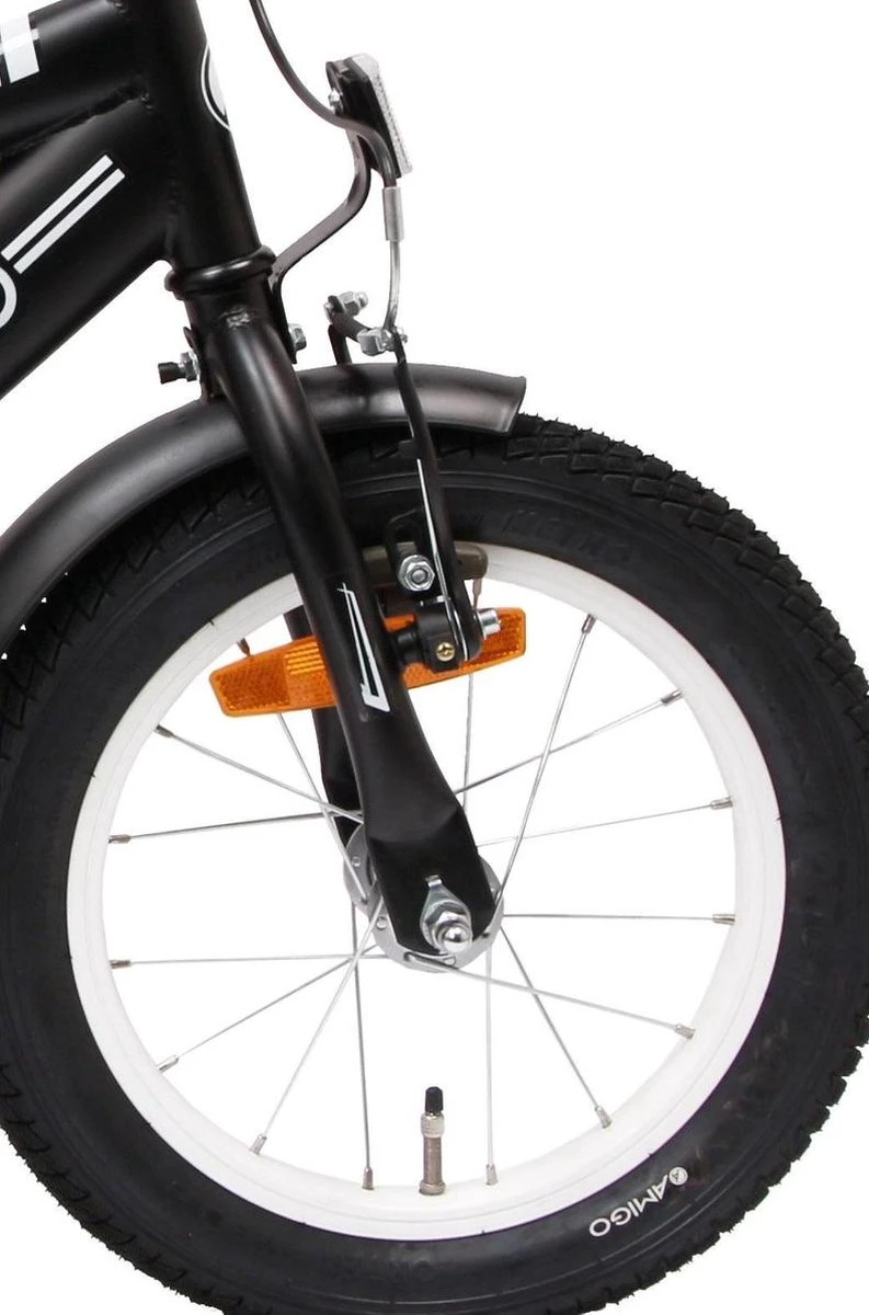 Amigo BMX Fun Jongensfiets - Kinderfiets 14 Inch - Matzwart - Afbeelding 4