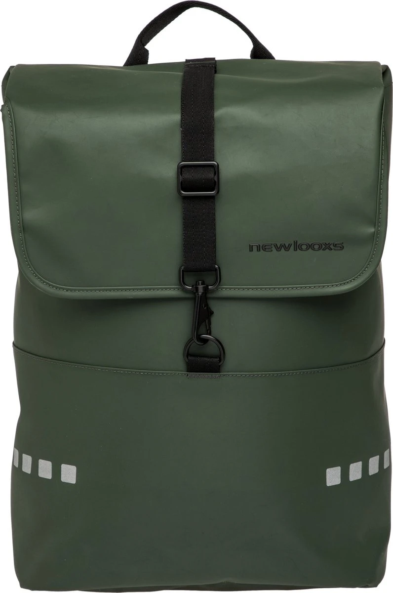 New Looxs Odense Backpack Fietsrugzak - 15 Inch Laptopvak - 18 Liter - Groen - Afbeelding 2