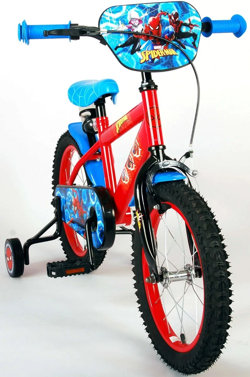 Marvel Spider-Man Kinderfiets - Jongens - 16 Inch - Blauw/Rood - Afbeelding 10