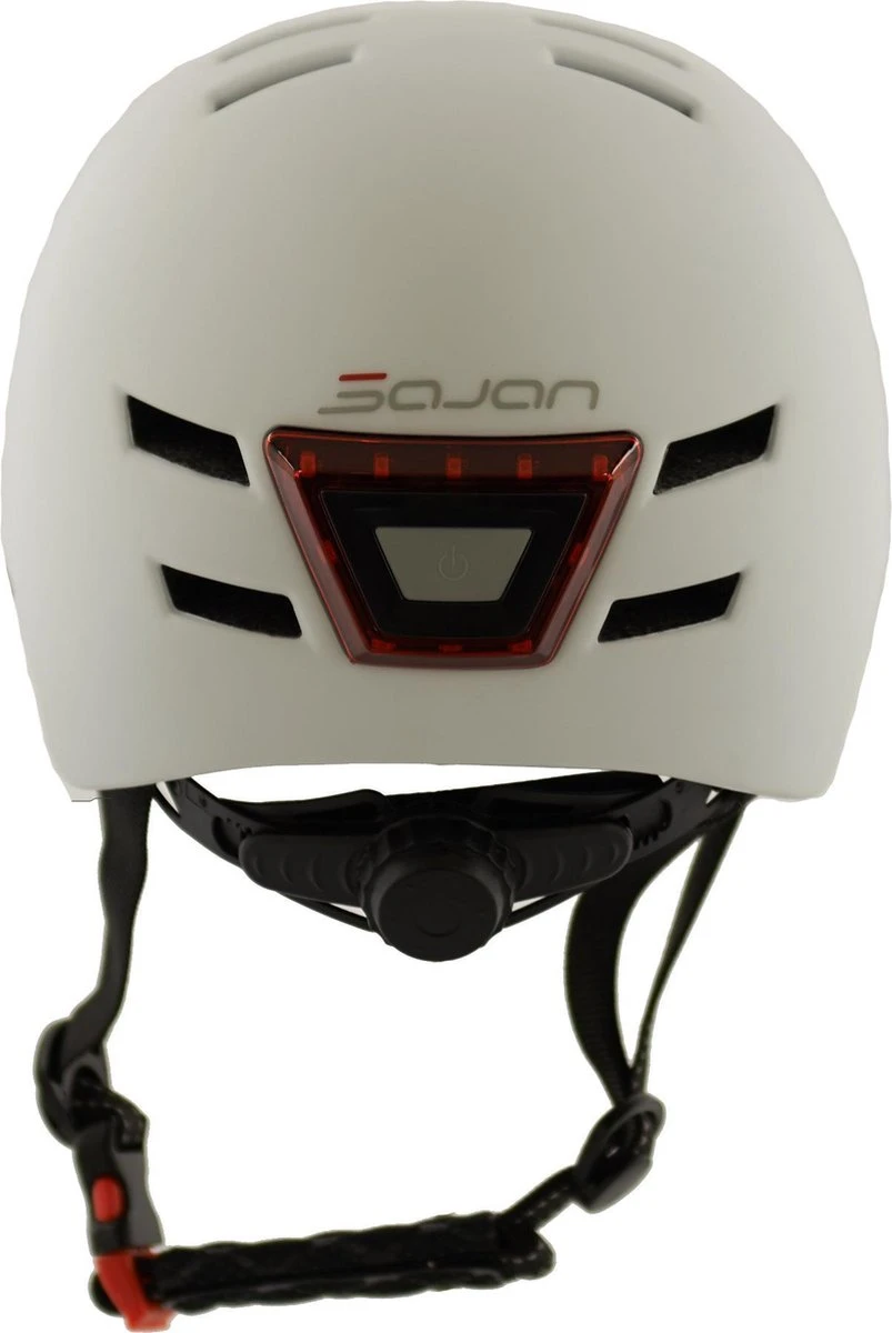 Sajan Fietshelm - Skatehelm - Helm Mat-Wit - LED Verlichting - Maat-S - Afbeelding 2