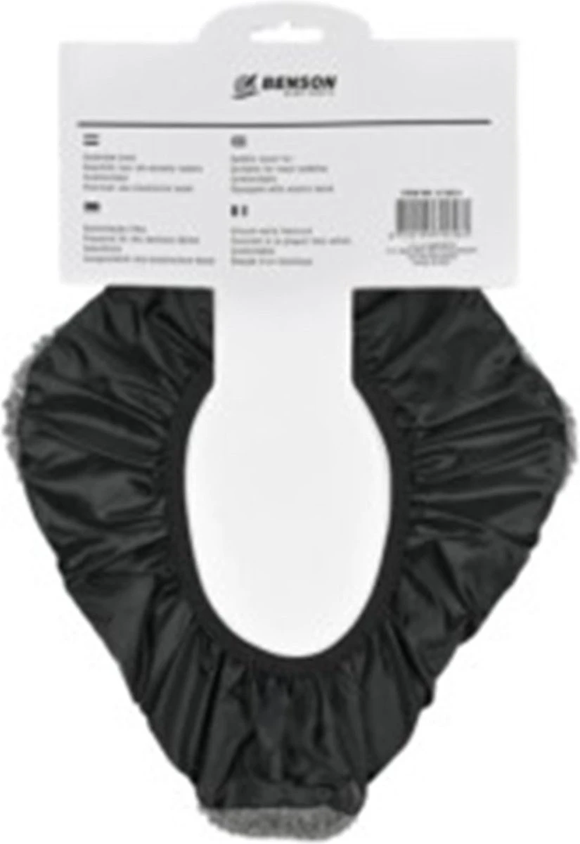 Benson Universele Fiets Zadeldek - Imitatie Schapenvacht - Bont - Grijs - Afbeelding 2