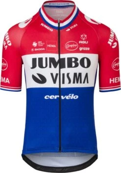 AGU Replica Dutch Champion Fietsshirt Team Jumbo-Visma Heren - Geel - XL
