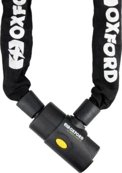 Oxford Fiets - Scooter - E-bike Kettingslot 1,5 Meter Met Alarm - Zeer Sterk Kettingslot Met Alarm - Kettingslot Van Gehard Staal Met Alarm !