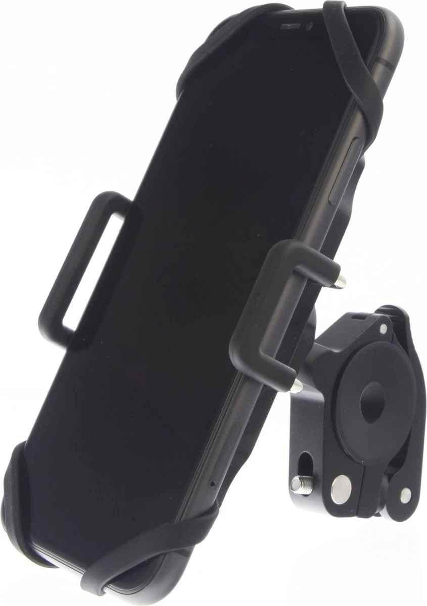 MANOS LIBRES - MODEL E PRO | TELEFOONHOUDER SCOOTER, MOTOR | SPIEGEL | UNIVERSEEL | ZWART | PIAGGIO | VESPA | ZIP