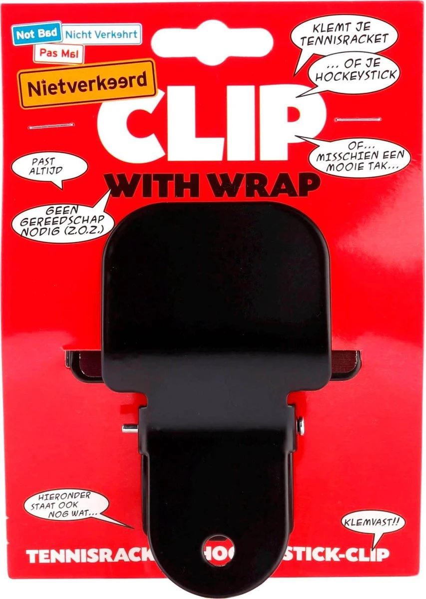 Nietverkeerd Universele Hockeystick Klem - Tennisracket Klem - Paraplu Klem, Zwart - Afbeelding 4