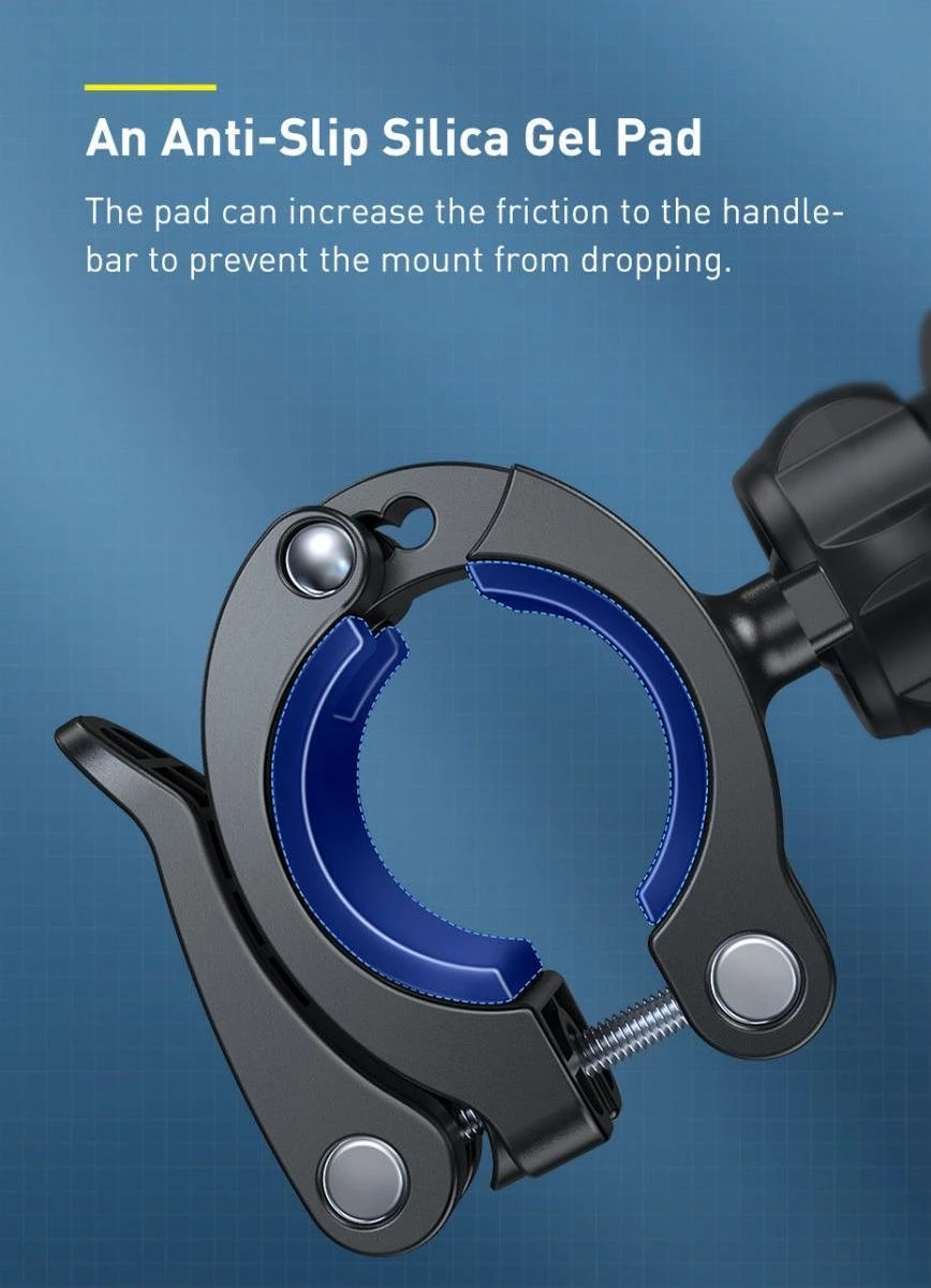 Baseus 360° Fiets Telefoonhouder Voor Smartphones 4.7 Tot 6.7 Inch - Afbeelding 15