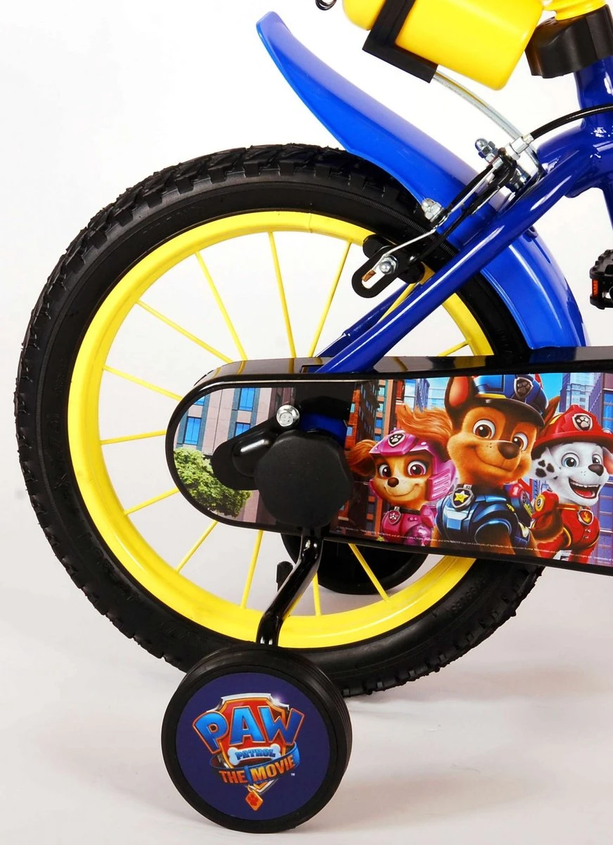 Volare Paw Patrol The Movie Kinderfiets - Jongens - 14 Inch - Blauw - Twee Handremmen - Afbeelding 4