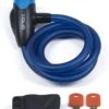 Xolid Kabelslot - Compact Fietsslot Uit Stevige Staalkabel Met 2x Sleutel En Frame Houder - Gebruik Slot Met Fiets - Alternatief Voor Ketting Ringslot Cijferslot Vouwslot Beugelslot - Lengte 120CM Dikte 12MM - Blauw