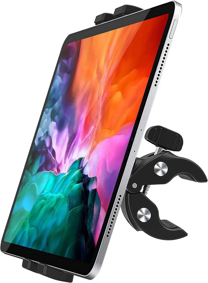 Tablet Houder Hoofdsteun - Tripod BS® - Geschikt Voor Smartphone IPad Telefoonhouder – Verstelbaar Voor Fiets Auto En Motor – Incl 2 Gratis Mounts