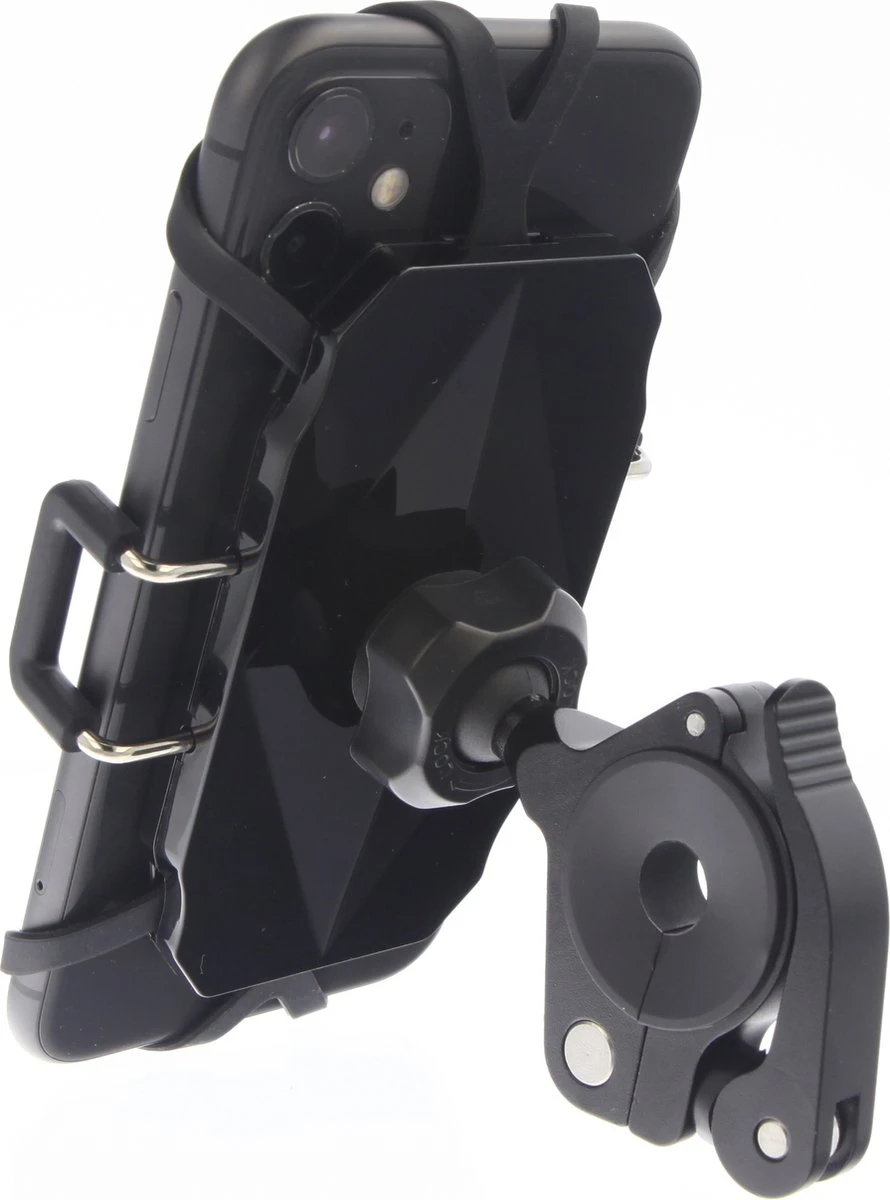 MANOS LIBRES - MODEL E PRO | TELEFOONHOUDER SCOOTER, MOTOR | SPIEGEL | UNIVERSEEL | ZWART | PIAGGIO | VESPA | ZIP - Afbeelding 10