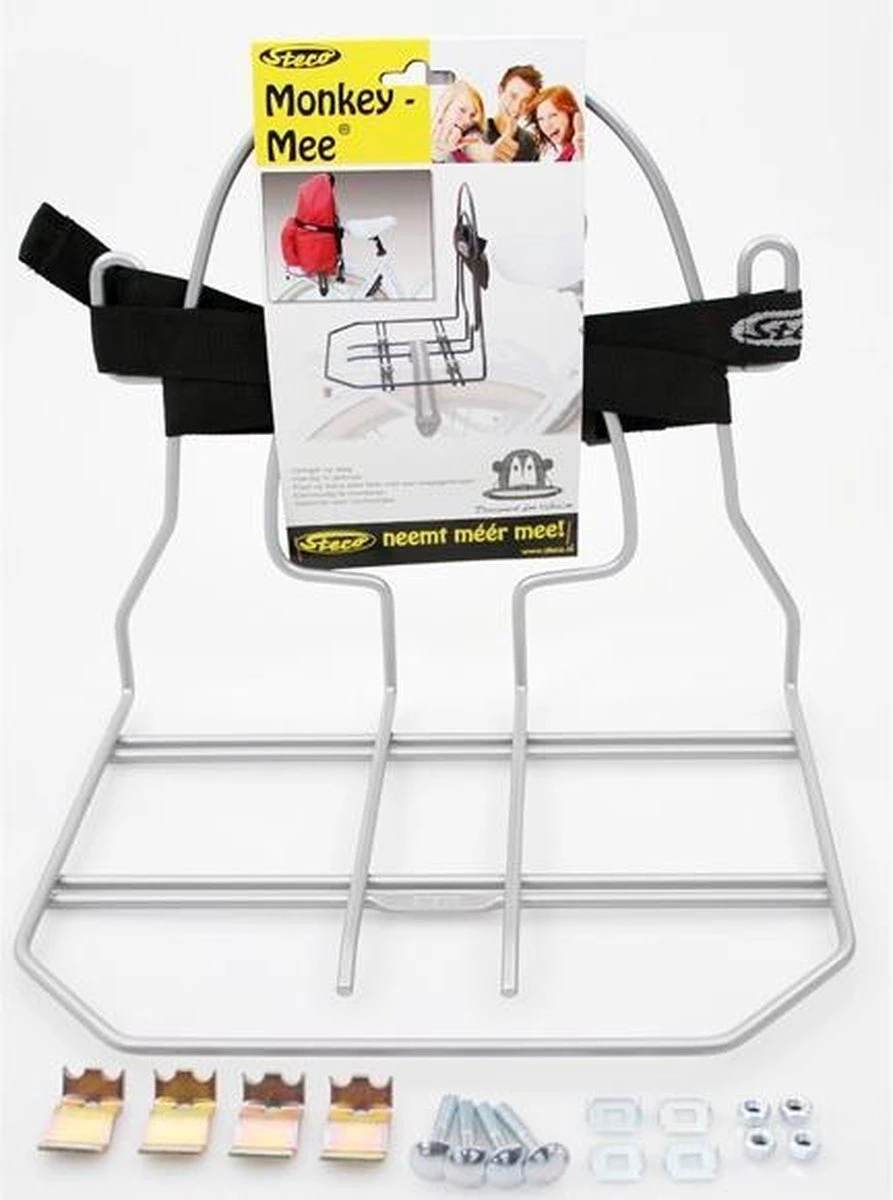 Steco Bagagedrager Verbreder Monkey-mee Staal - 31cm Breed - Zilver - Afbeelding 8