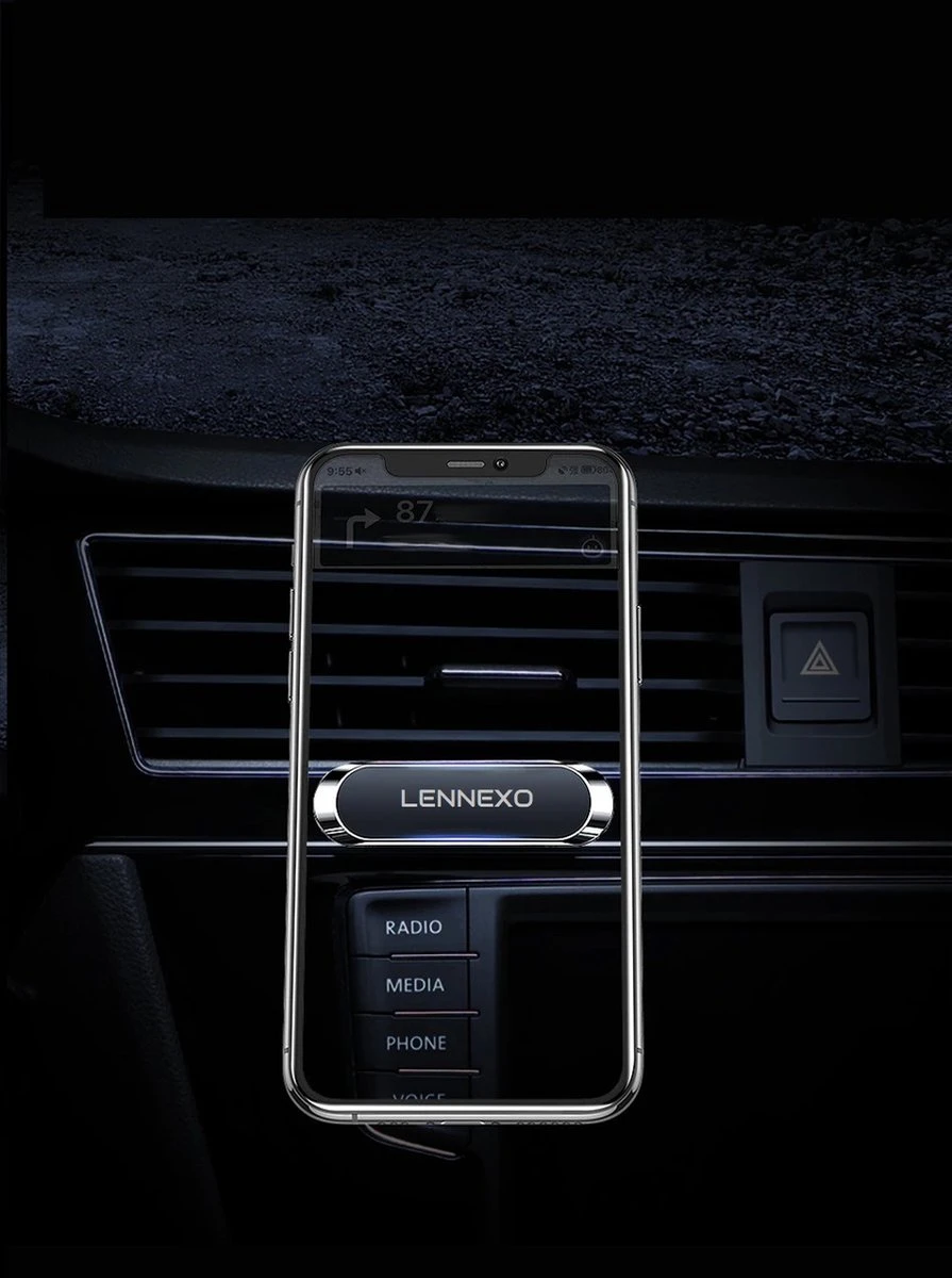 Multifunctionele Magneet Houder | Universele Telefoonhouder | Telefoonhouder Auto - Geschikt Voor IPhone, Samsung, Huawei, Xiaomi - Afbeelding 7