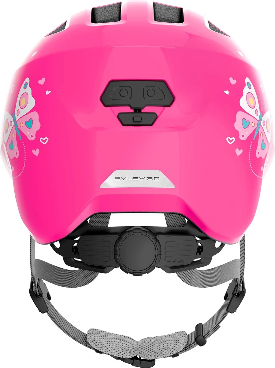 Abus Kinderhelm Smiley 3.0 M Pink Butterfly - Afbeelding 2