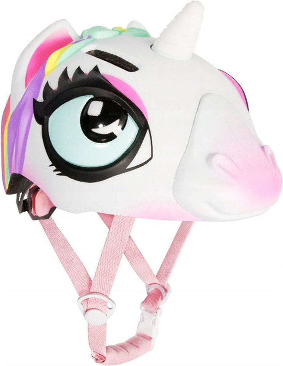 Merkloos Helm - Verstelbaar - 49 Tot 55 Cm -Eenhoorn - Unicorn - Fietsbescherming - Fietshelm - Kinderen - Meisjes - Jongens - Unisex - Valbescherming - Lichaamsbescherming - Skate Helm - Skeeleren - Fietsen - Hoofdbescherming - Afbeelding 2