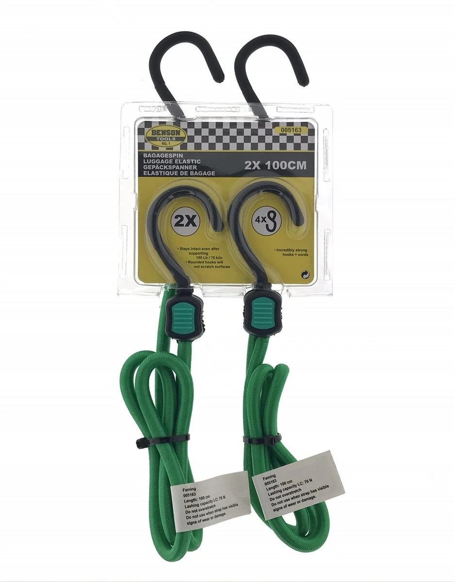 Bagagespin 100 Cm 2 Haken 2 Stuks Benson - Afbeelding 4