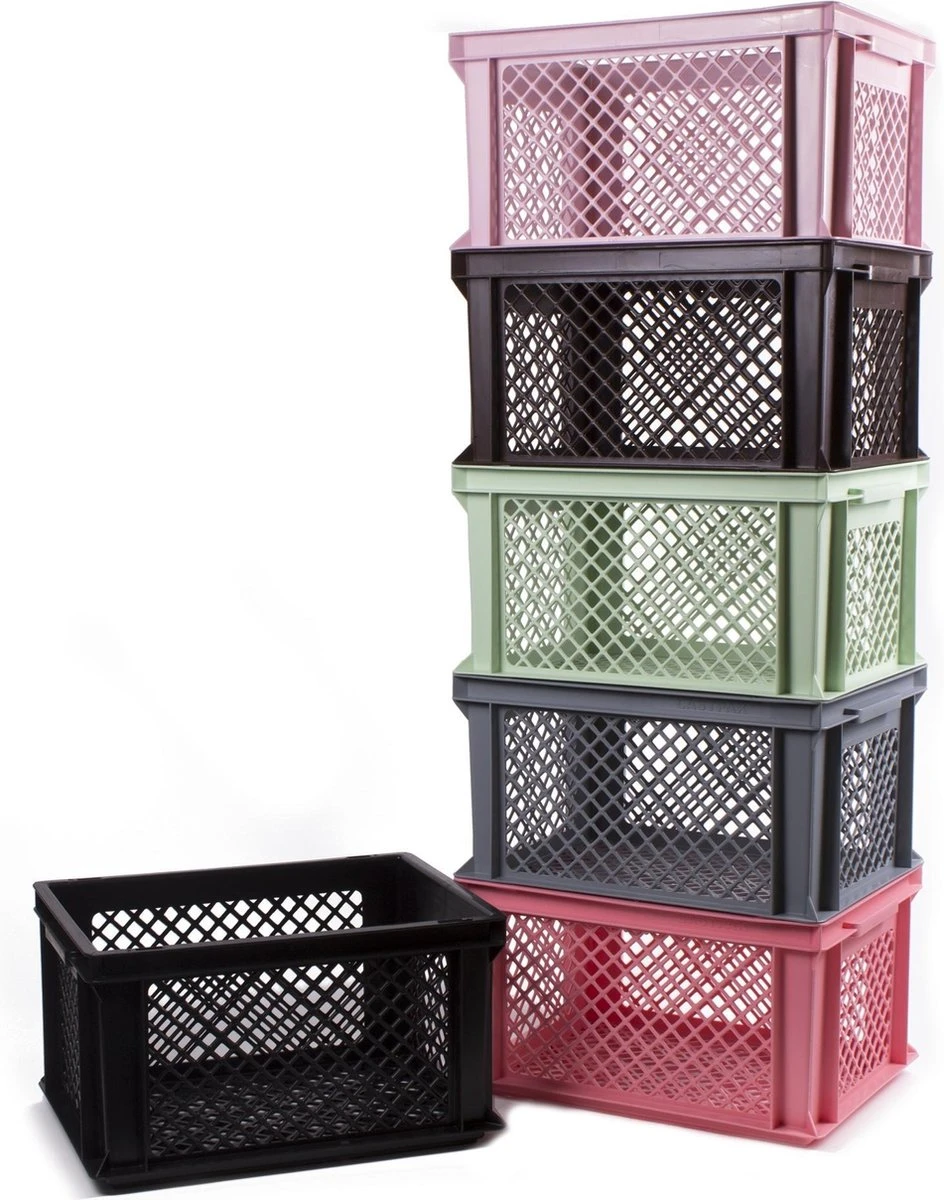 Benson Lastpak Fietskrat Kunststof Roze - L40 X B30 X H22 Cm - Afbeelding 2