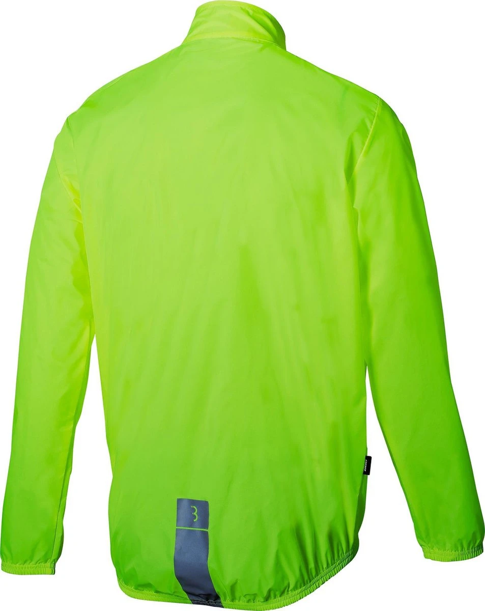 BBB Cycling BaseShield Regenjas Fiets - Wielren Fietsjack - Regenjack - Wind- En Waterdicht - Neon Geel - Maat XL - Afbeelding 2