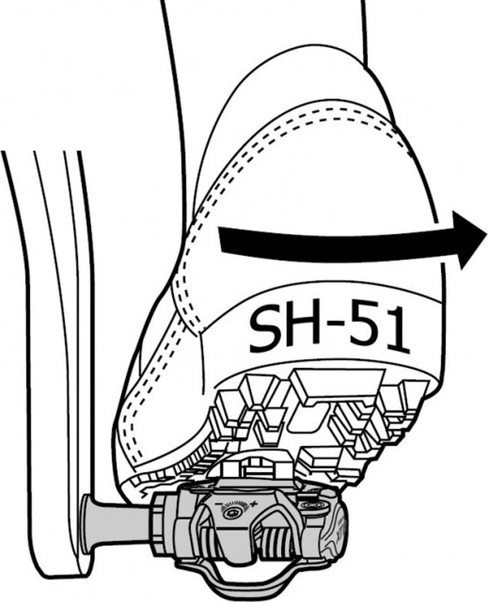 Shimano Schoenplaatjes Spd Zwart Sh51 - Afbeelding 3