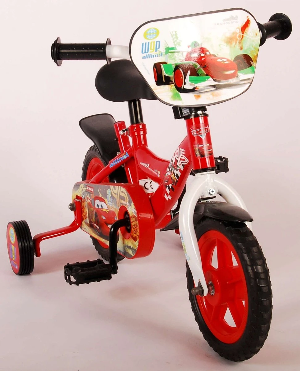 Disney Cars Kinderfiets - Jongens - 10 Inch - Rood - Doortrapper - Afbeelding 10