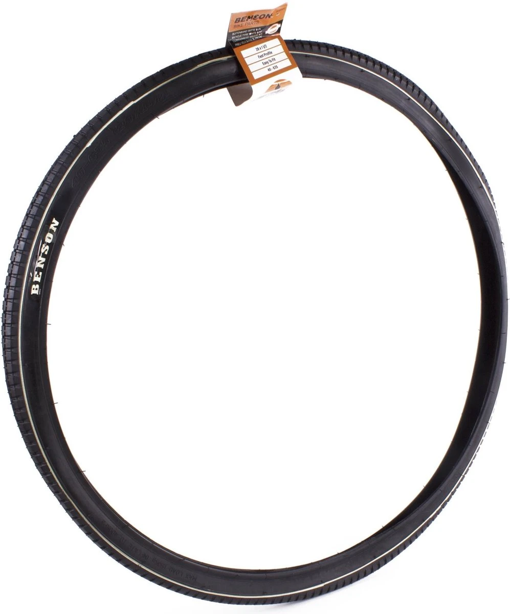 Benson Buitenband 28 Inch X 1 1/2 Met Witte Lijn