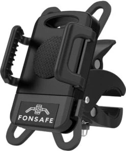 FONSAFE® Telefoonhouder Fiets - Universeel En Schokbestendig Voor GSM - Handsfree Bellen - 360° Draaibaar - Smartphone Houder Fiets - Iphone - Samsung - Huawei